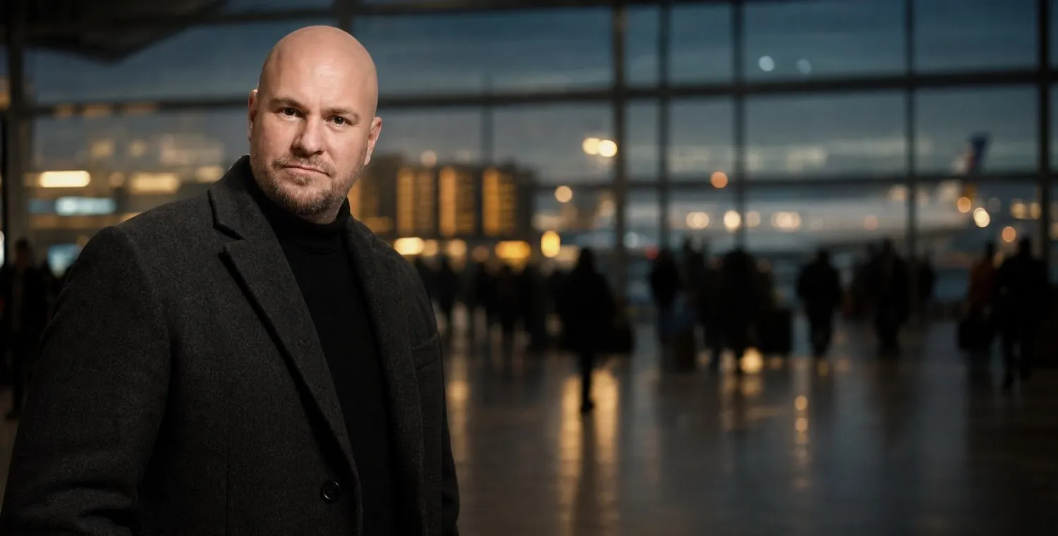 Robert Václavík na letištním terminálu — Bodyguard Group ®